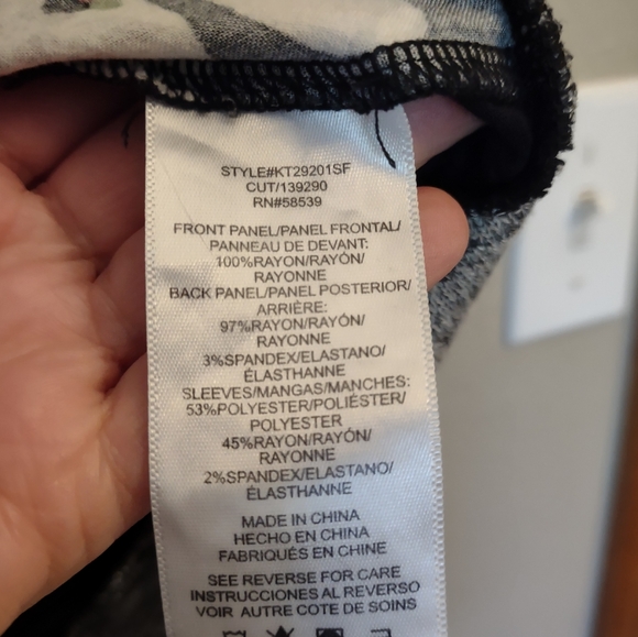 KUT From The Kloth Heather Gray Floral Print Long Sleeve Sweater Size Me… - Picture 6 of 11